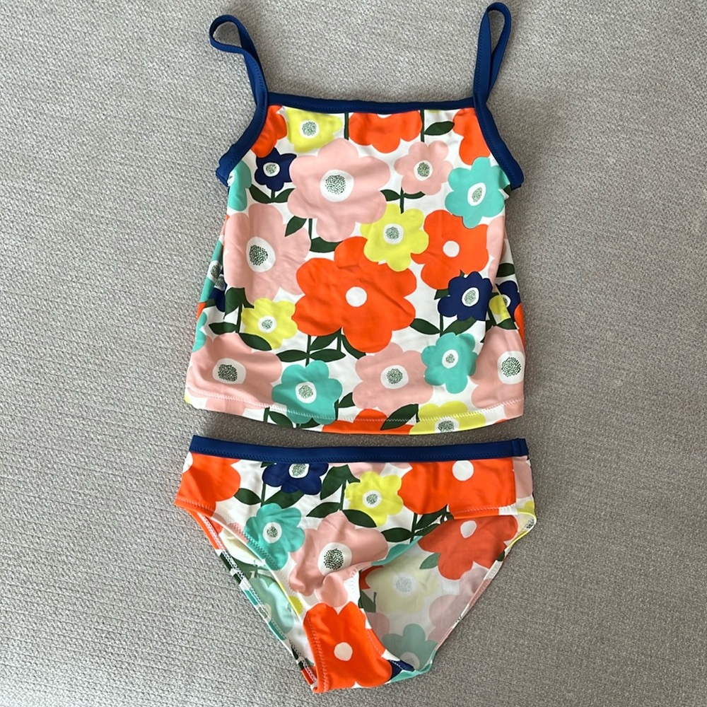 Mini-Boden Two Piece Floral Tankini 9-10yr
